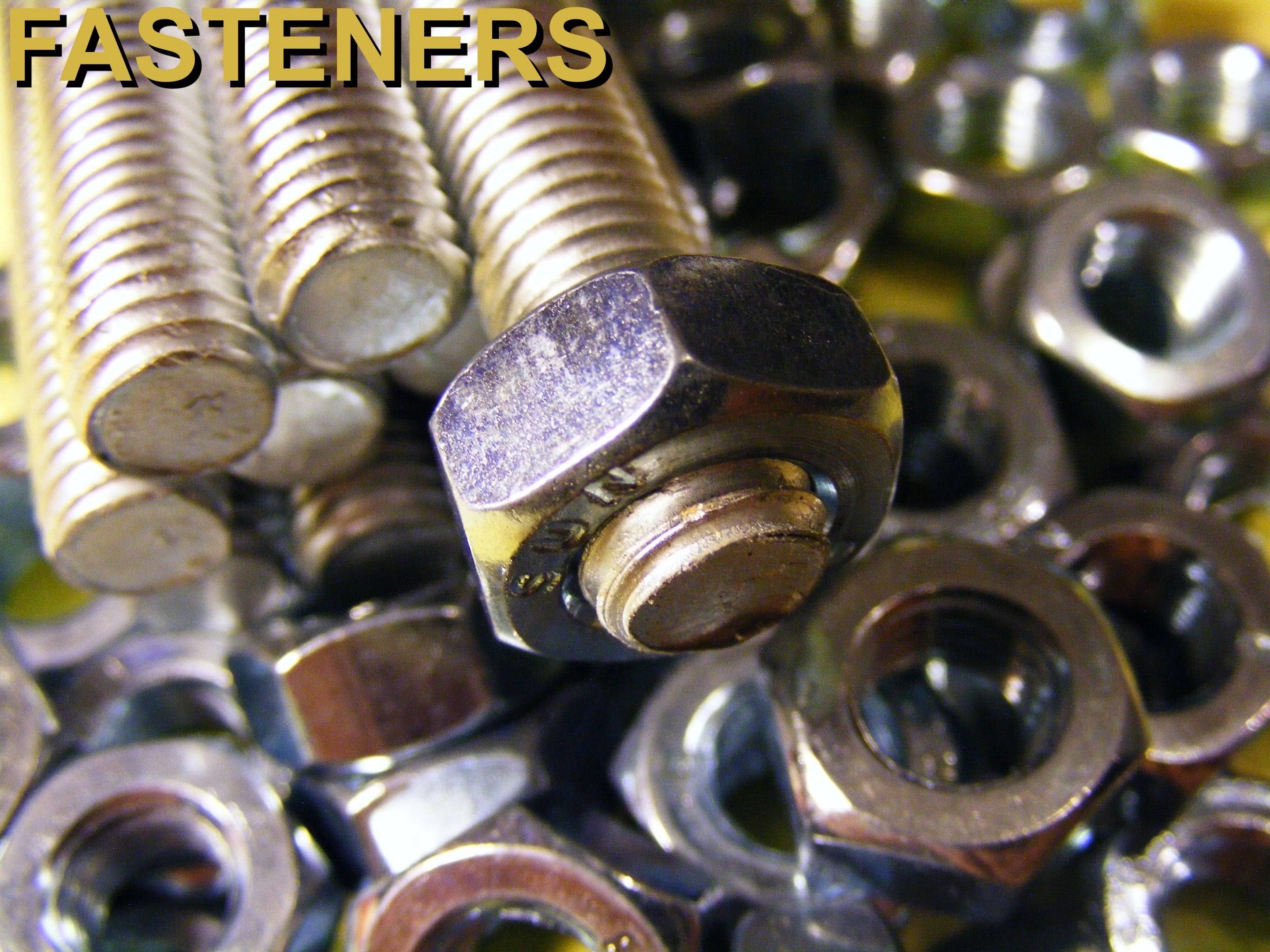fasteners including: bolts, nuts and washers